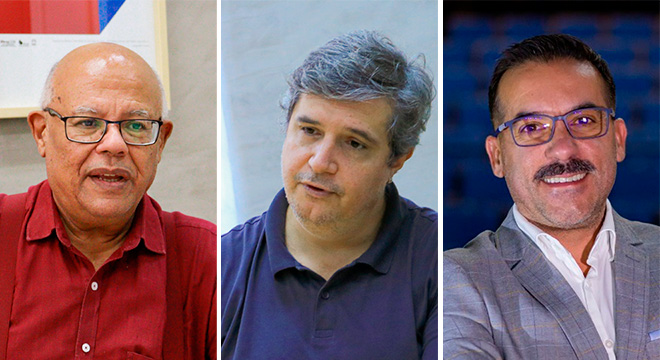 Pró-reitor de Extensão e Cultura, Fernando Coelho; assessoro da Proec, José Luiz Costa e o pró-reitor de Extensão da UFSM, Flavi Ferreira Lisboa Filho; programação contará com cinco eixos temáticos Pró-reitor de Extensão e Cultura, Fernando Coelho; assessoro da Proec, José Luiz Costa e o pró-reitor de Extensão da UFSM, Flavi Ferreira Lisboa Filho; programação contará com cinco eixos temáticos