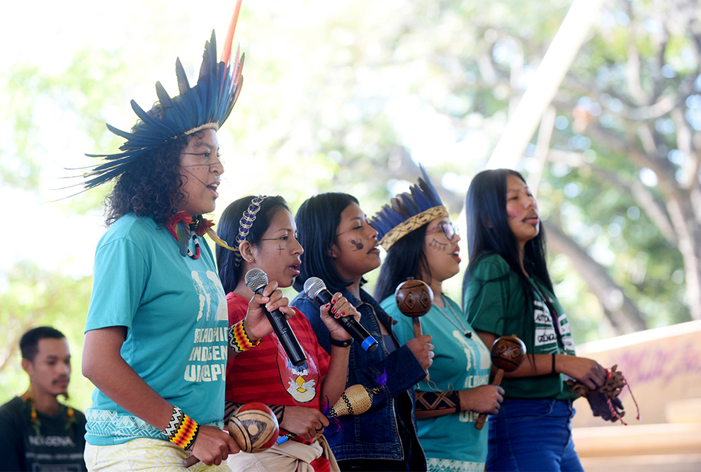 Estudantes indígenas narraram histórias de luta de seus povos em seus territórios