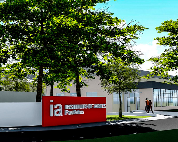 Projeto da fachada dos pavilhões do IA Projeto da fachada dos pavilhões do IA