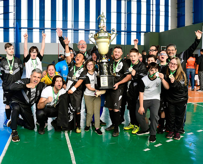 A Ponte Preta S21 venceu a final da Copa do Brasil de Futsal Down 2023, realizada em Cabreúva (SP), no dia 15 de julho A Ponte Preta S21 venceu a final da Copa do Brasil de Futsal Down 2023, realizada em Cabreúva (SP), no dia 15 de julho