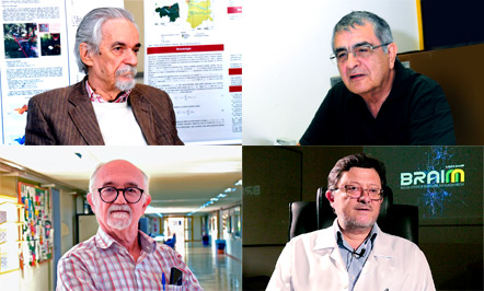 No sentido horário, José Mario Martínez; Nelson Durán; Fernando Cendes e José Cláudio Geromel    