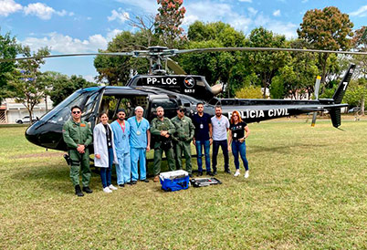 Nos meses de maio e agosto deste ano, o HC da Unicamp captou e realizou o transplante de dois corações, com o apoio da Polícia Civil