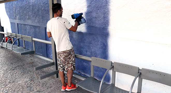 Além da execução da pintura, o projeto inclui palestra e oficina, que acontecerão no dia 14 de setembro Além da execução da pintura, o projeto inclui palestra e oficina, que acontecerão no dia 14 de setembro