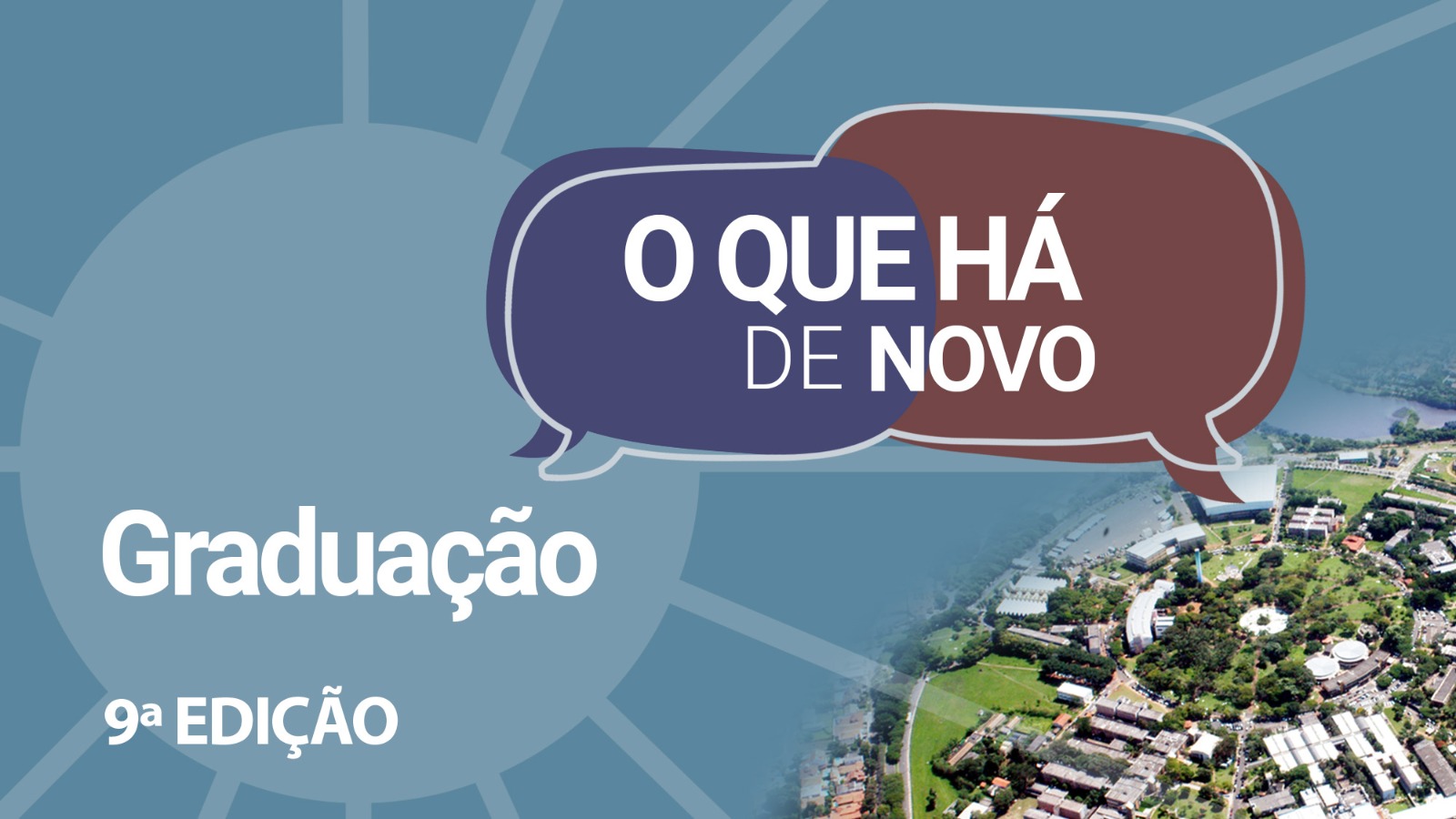 fundo azul com imagem de nuvem e legenda - o que há de novo - graduação