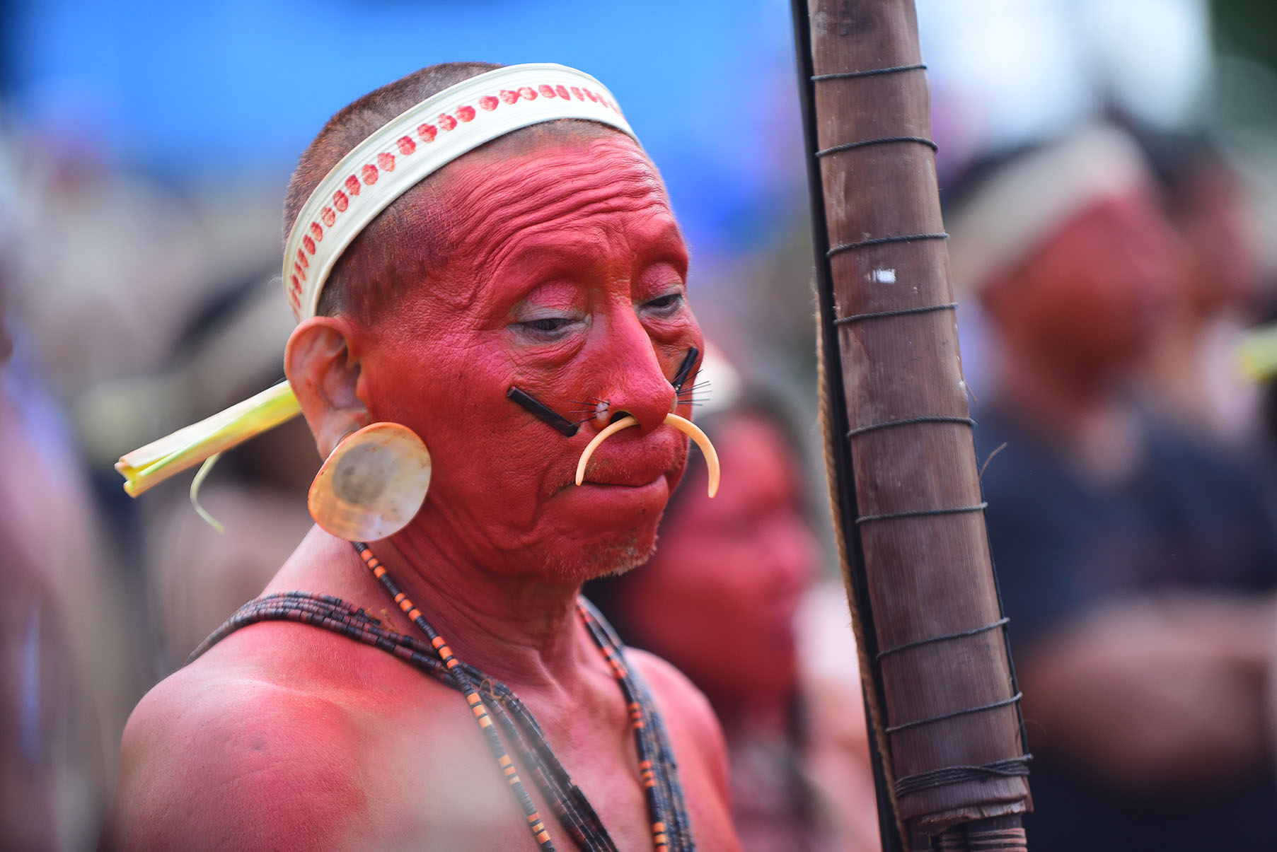 Manifestação indígena organizada pela Unijava, em Atalaia do Norte (AM) Audiodescrição: Imagem 8 de 41.