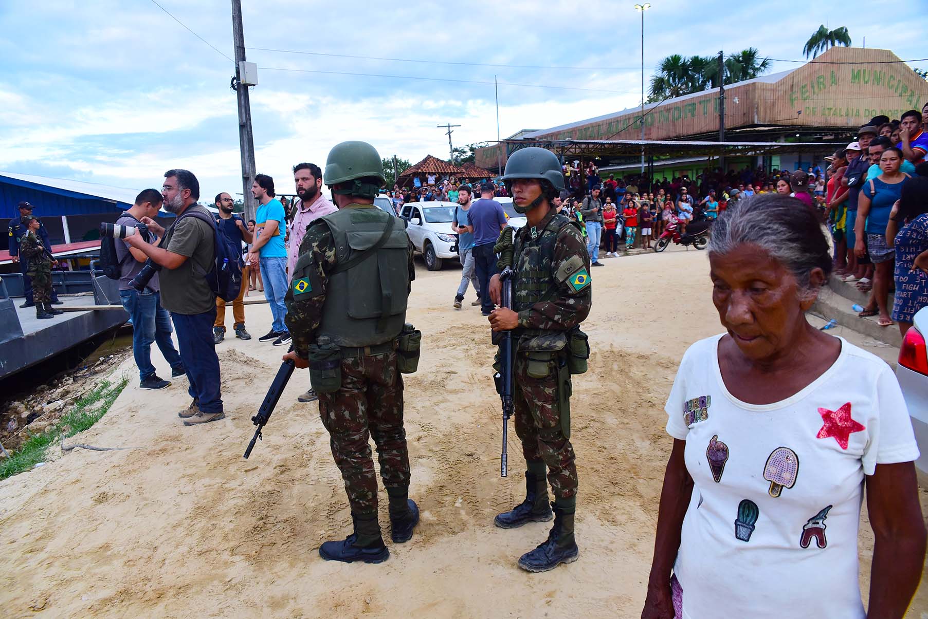 Forças do Exército em Atalaia do Norte (AM) Audiodescrição: Imagem 16 de 41.