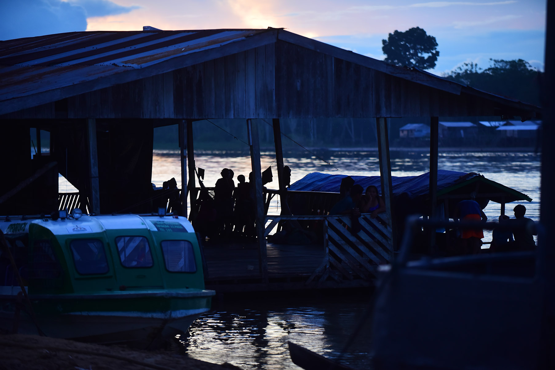 Cena no Rio Javari, município de Atalaia do Norte (AM) Audiodescrição: Imagem 27 de 41.