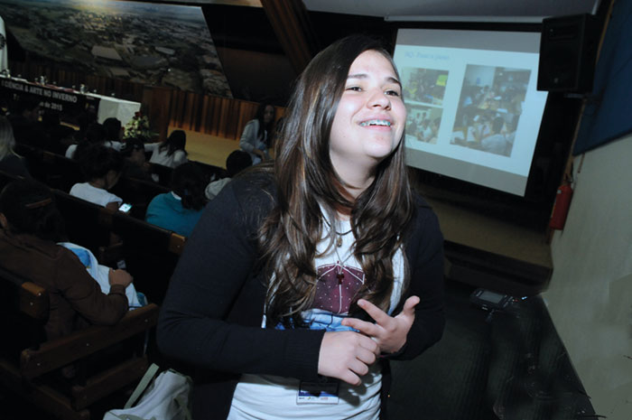 Bruna Falcaro, da Escola Municipal Ângela Cury Zakia