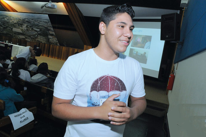 O estudante Keven Allan Alves Pereira, de 14 anos