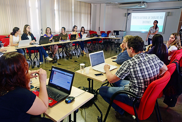 Aula do curso de blogs de divulgação científica da Unicamp