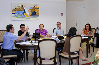 Os diretores da SBMAC, reunidos na Unicamp