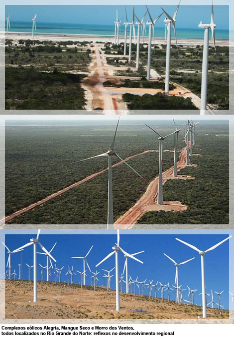 Complexos eólicos Alegria, Mangue Seco e Morro dos Ventos, todos localizados no Rio Grande do Norte: reflexos no desenvolvimento regional