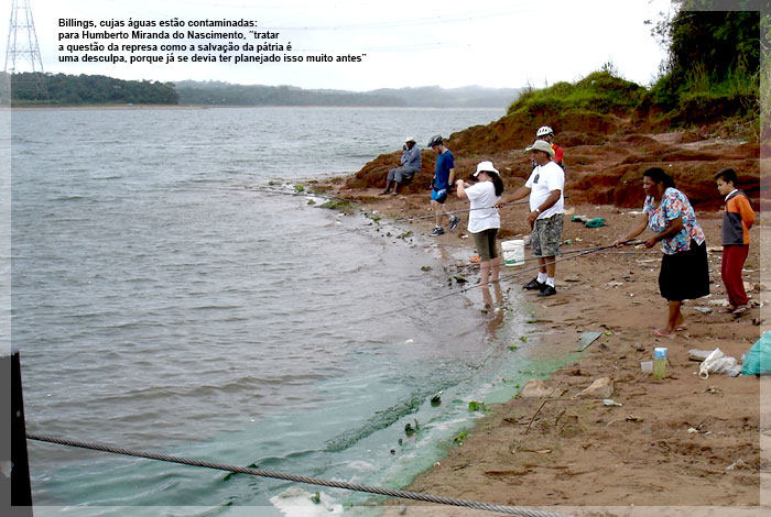 represa Billings, águas contaminadas