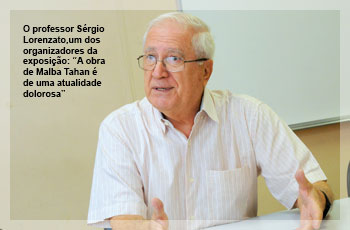 O professor Sérgio Lorenzato, um dos organizadores da exposição: “A obra de Malba Tahan é de uma atualidade dolorosa”
