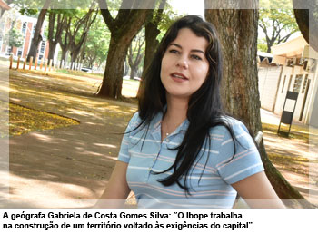 A geógrafa Gabriela de Costa Gomes Silva: “O Ibope trabalha na construção de um território voltado às exigências do capital”