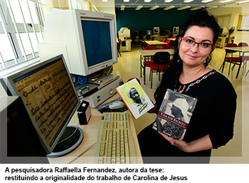 A pesquisadora Raffaella Fernandez, autora da tese: restituindo a originalidade do trabalho de Carolina de Jesus
