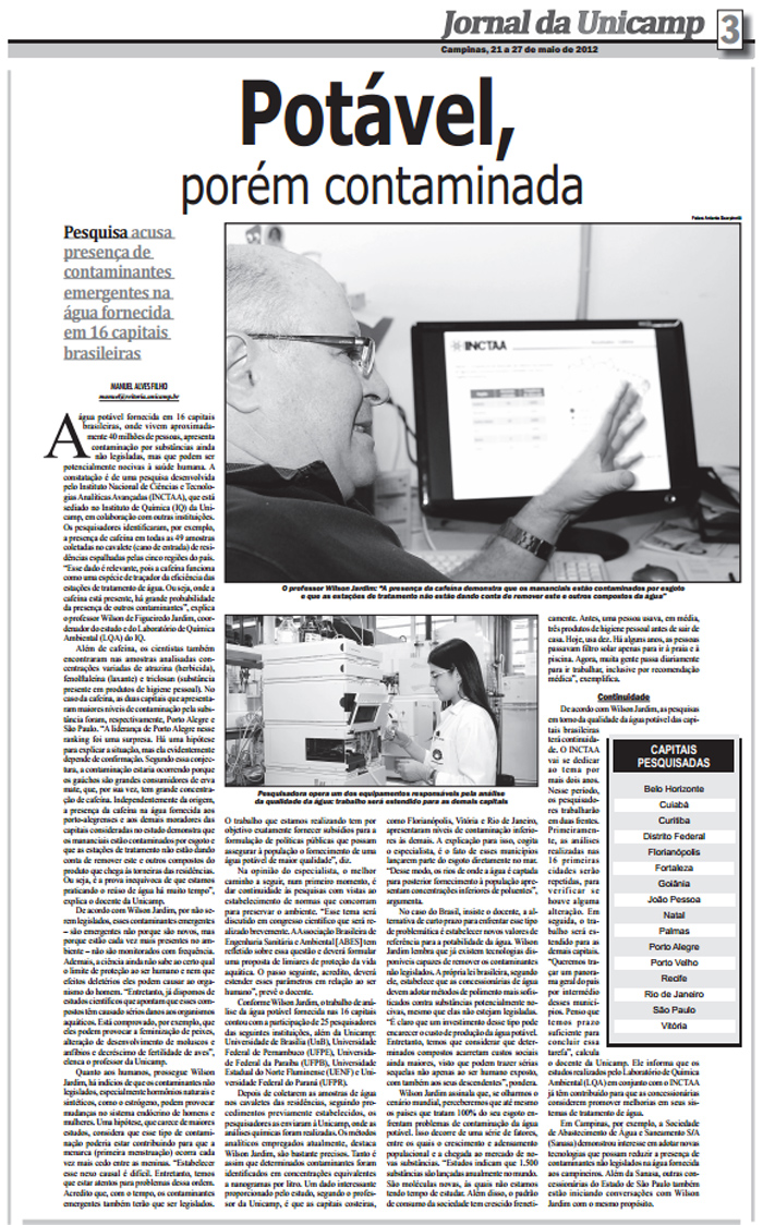Jornal da Unicamp de 21 a 27 de maio de 2012