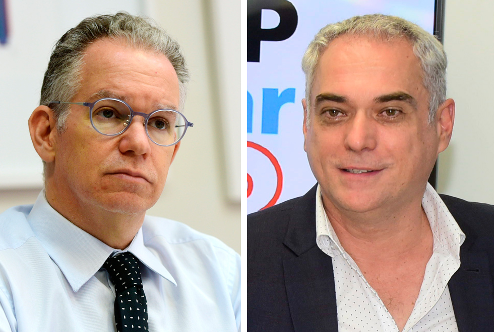 Reitor Marcelo Knobel e diretor Comvest José Alves Neto: 