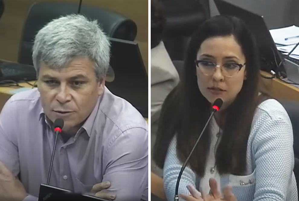 Presidente do GT Everaldo Pinheiro e procuradora geral Fernanda Lavras: 