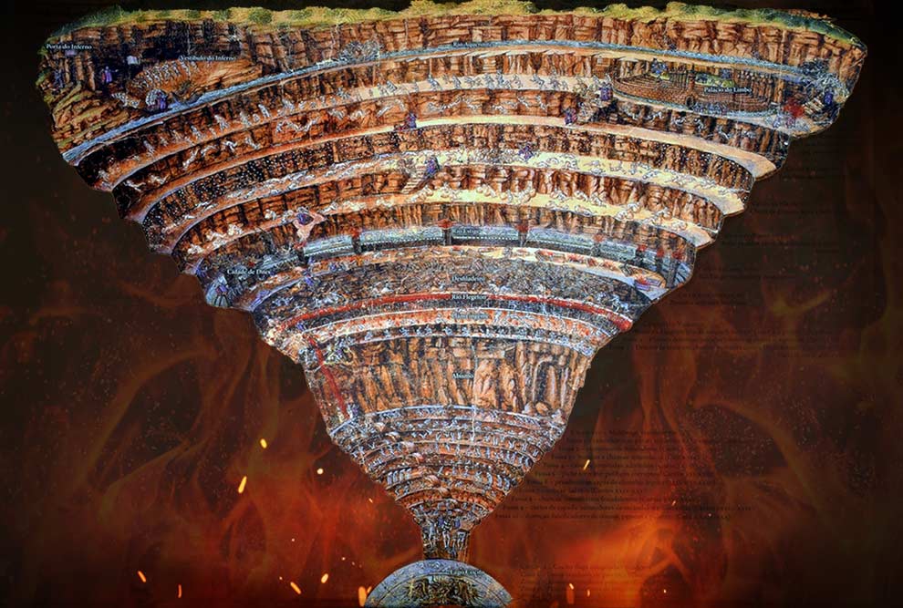 O inferno segundo Botticelli, artista pesquisado pelo autor da tese