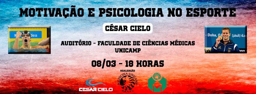 Cesar Cielo faz palestra na Faculdade de Ciências Médicas