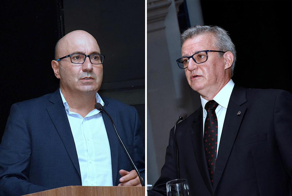 Prefeito Dario Saad participou da posse e o reitor Antonio Meirelles presidiu a cerimônia
