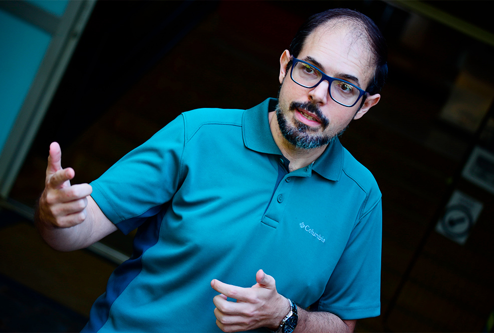 Um dos responsáveis pela organização do acampamento, Giuliano Zugliani: introduzir novas formas de pensar a solução de um problema
