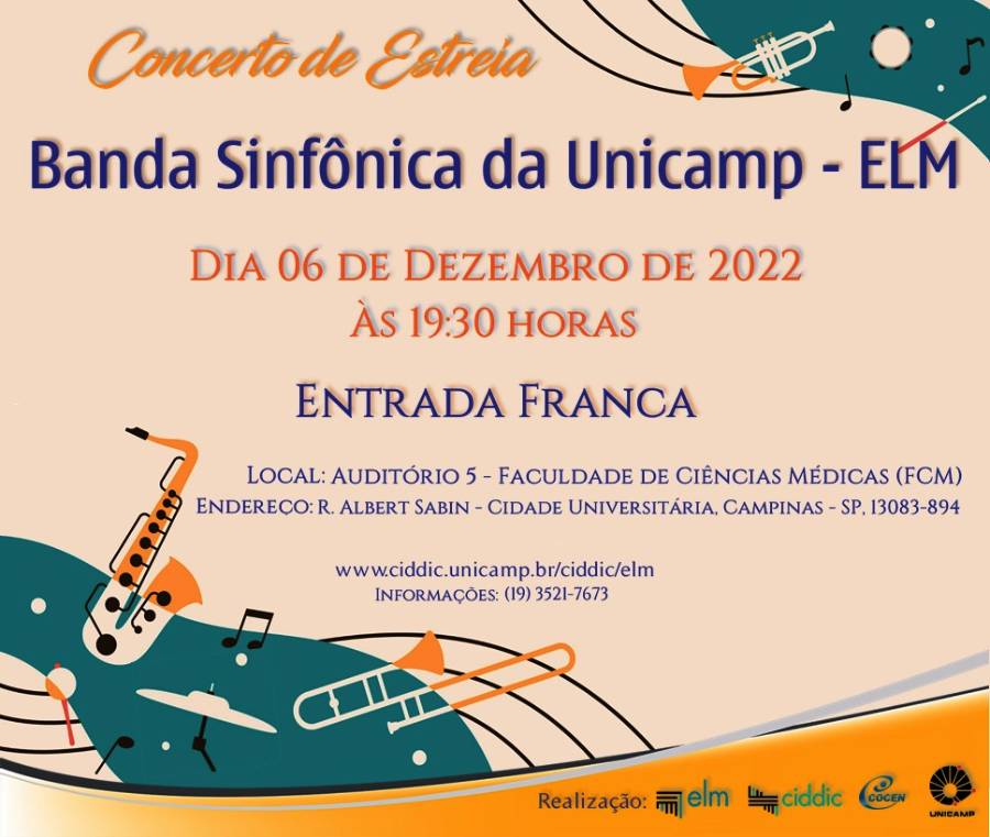 Concerto de estreia da Banda Sinfônica da Unicamp