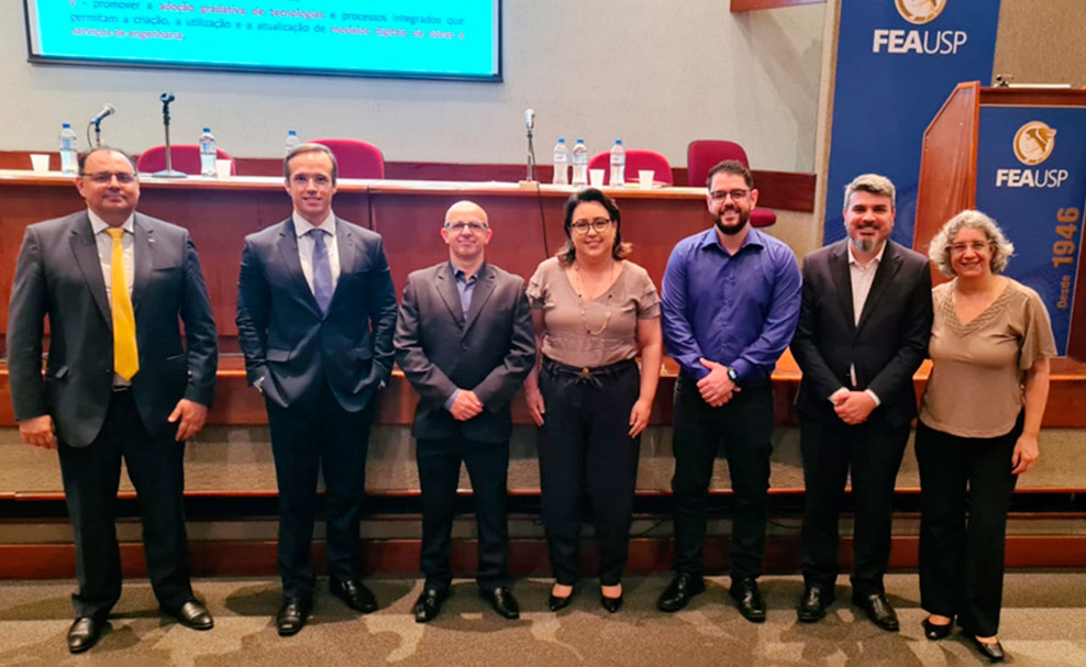 Representantes das universidades paulistas no encontro relizado no TCE-SP