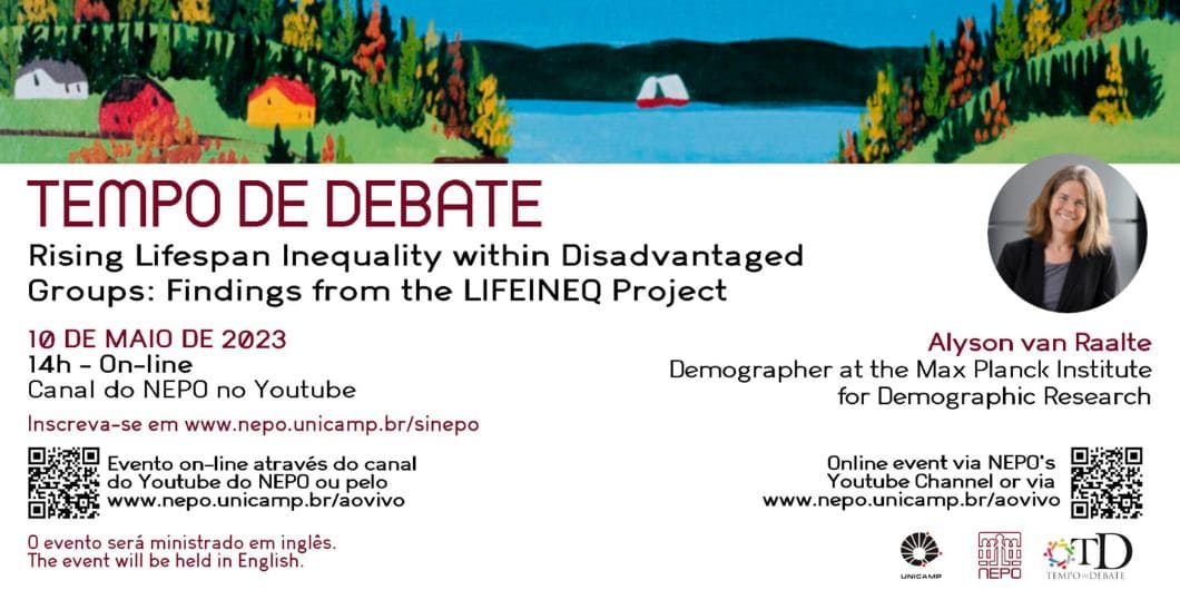 ‘Tempo de Debate’ discute aumento da desigualdade de longevidade em grupos desfavorecidos