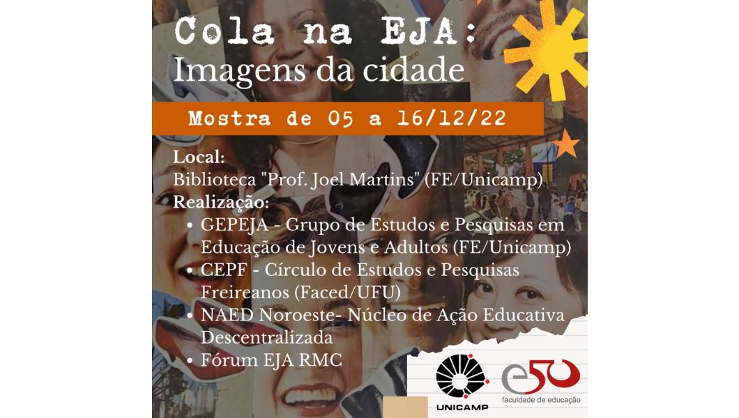 Biblioteca da FE recebe a mostra ‘Cola na EJA: Imagens da cidade’