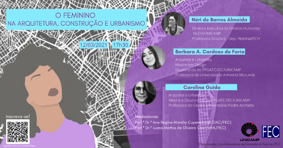 Webinário aborda O feminino na arquitetura, construção e urbanismo