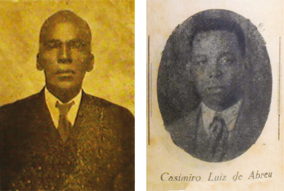 Isidoro da Silva Cobra, na década de 1940, à esq.e Casemiro Luiz de Abreu, anos 1930