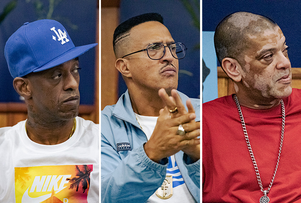 Ice Blue, Mano Brown e KL Jay: "revolta virou inteligência" 