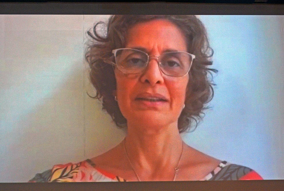 A viúva de Dom Phillips, Alessandra Sampaio, enviou vídeo de agradecimento pelo prêmio oferecido ao jornalista