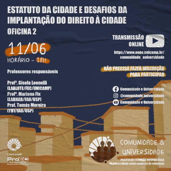 Oficina 2 do Projeto Comunidade e Universidade