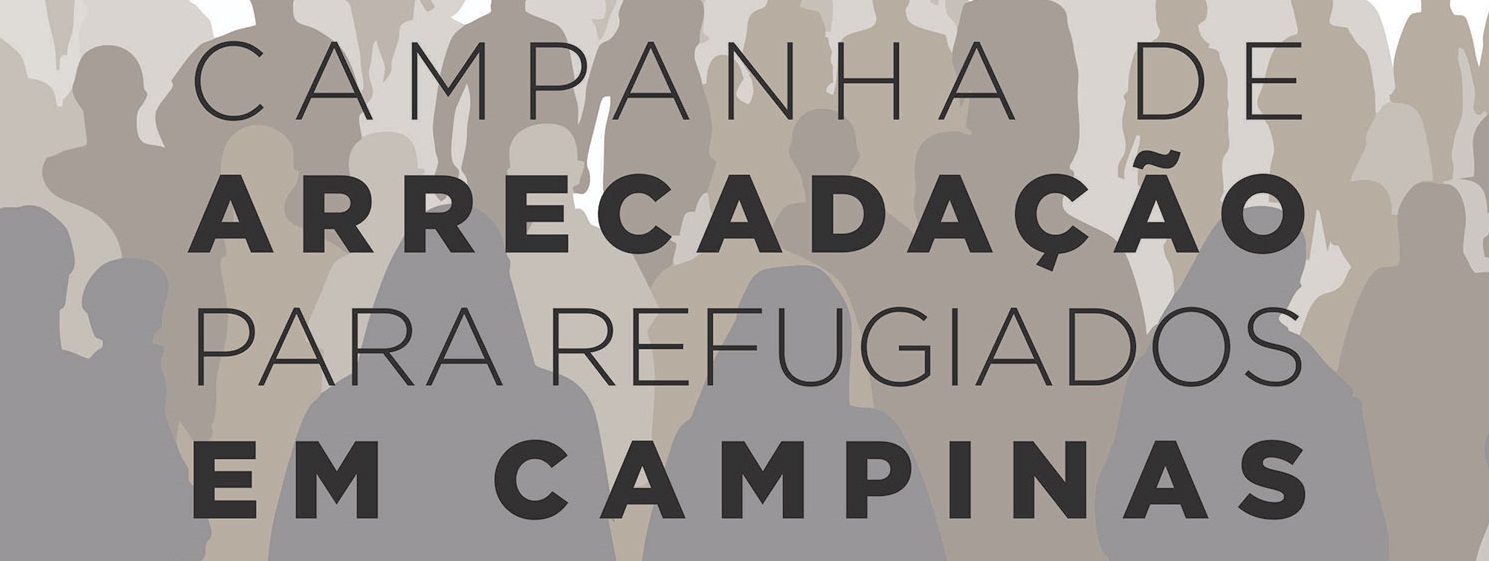 Campanha de arrecadação de alimentos para refugiados