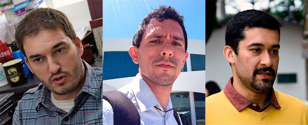 Professores Pedro Vieira, Lázaro Padilha e Daniel Souza (da esq para direita): permanecerão como membros afiliados por 5 anos 