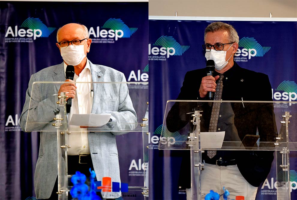Diretor executivo da Área da Saúde, Oswaldo Grassiotto e o reitor Antonio Meirelles: A gestão do hospital seria feita pela Unicamp