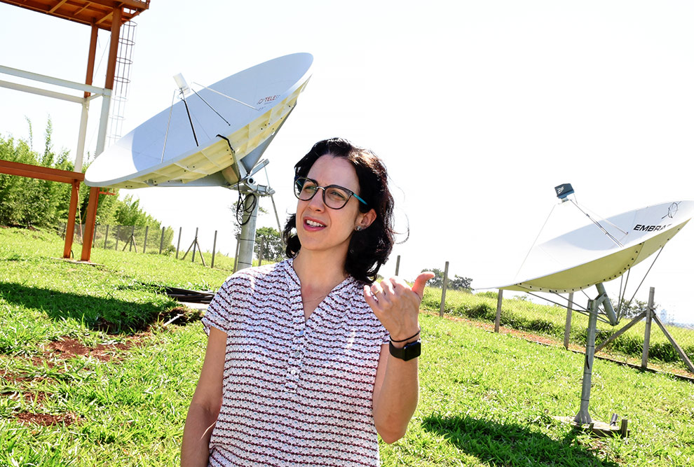 Renata Gonçalves: condições de realizar monitoramentos e estudos mais apurados voltados para a agricultura 