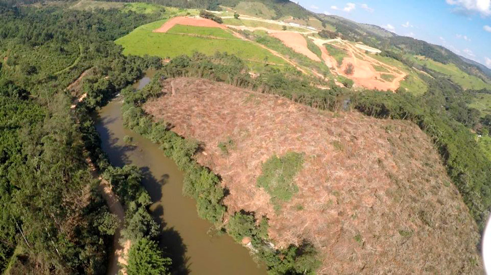 audiodescrição: fotografia colorida da zona de mata atlântica de sousas