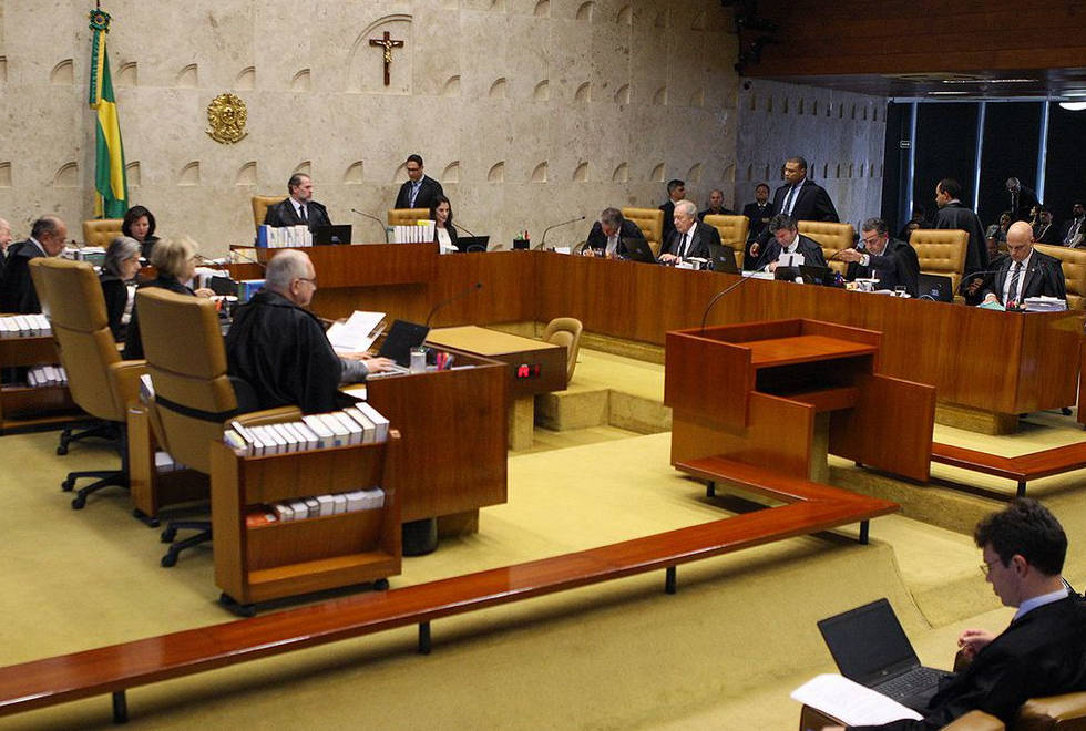 foto mostra plenário do supremo tribunal federal