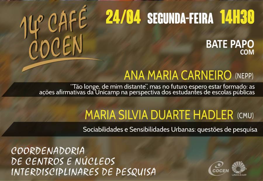 Café Cocen com Ana Maria Carneiro e Maria Silvia Hadler
