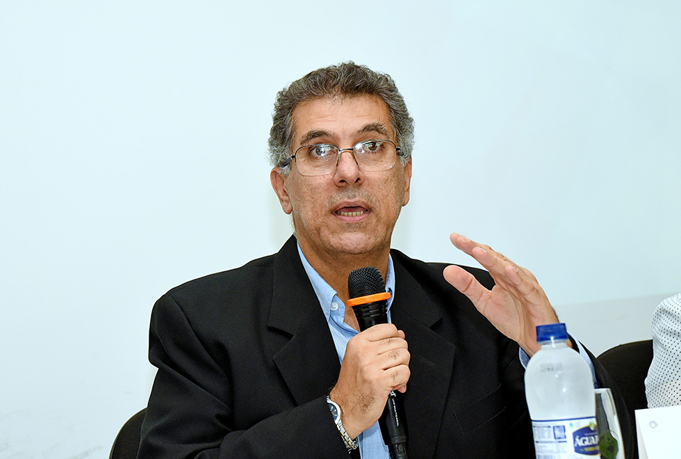 O pró-reitor de pesquisa, Munir Skaf, anfitrião do evento