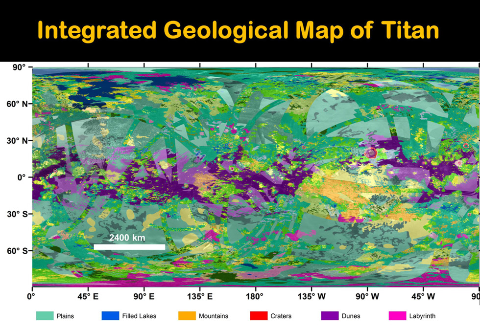 Mapa geomorfológico revela que as planícies, em verde, predominam a superfície