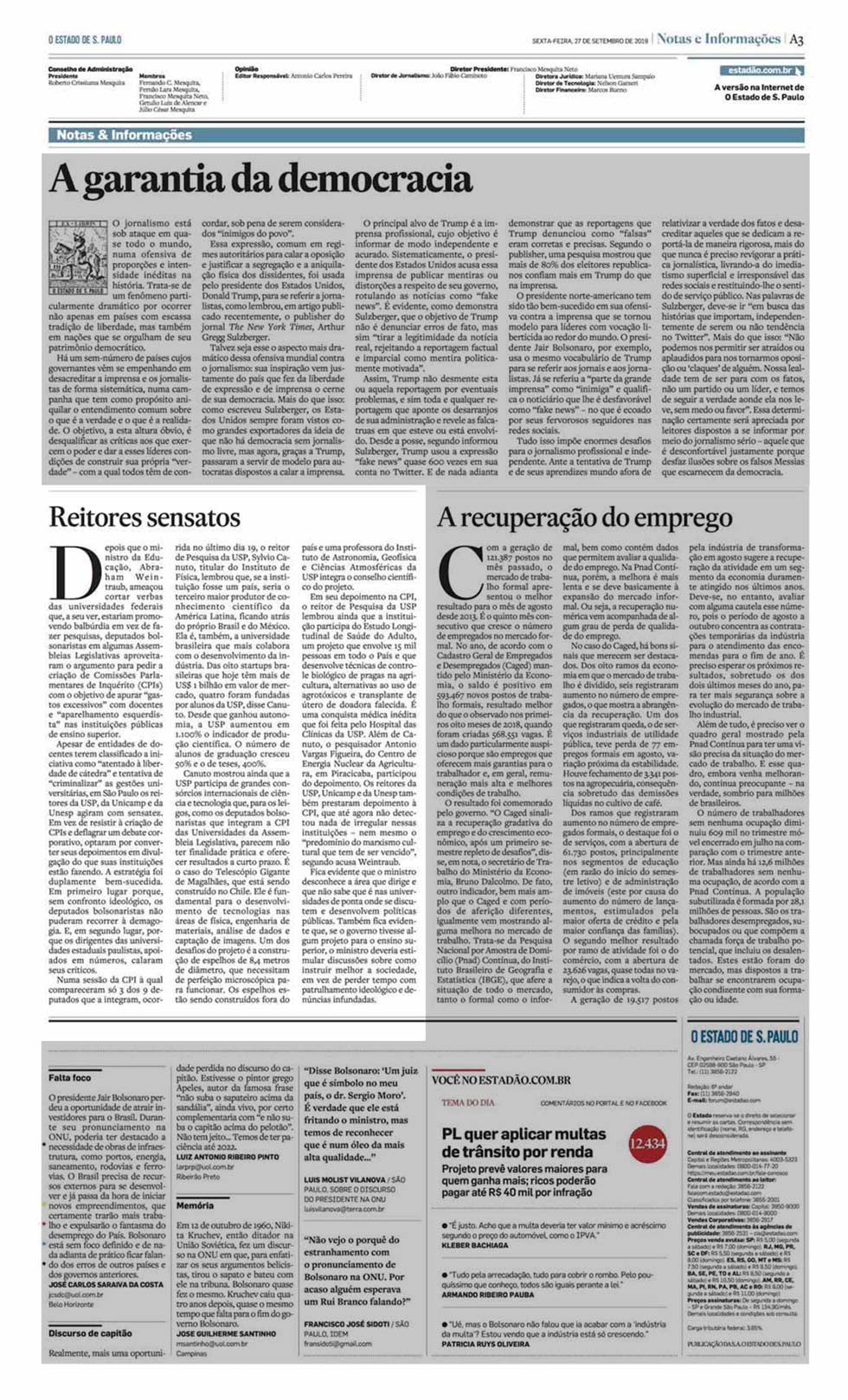 Artigo Jornal Estadão
