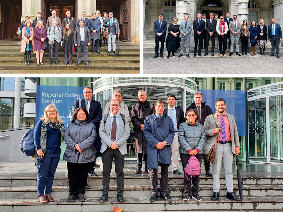 Equipe da Unicamp visitou as universidades de Cardiff, Birmingham, Imperial College e London School of Economics (LSE)