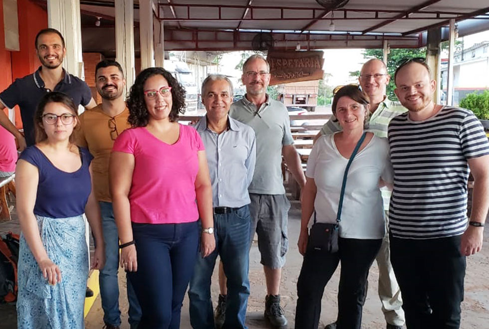 Grupo que realiza o Workshop na cidade de Peixoto de Azevedo, MT