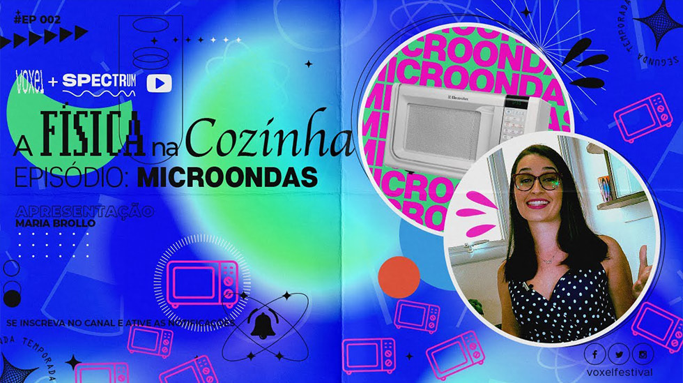 audiodescrição: arte de divulgação do projeto a física na cozinha