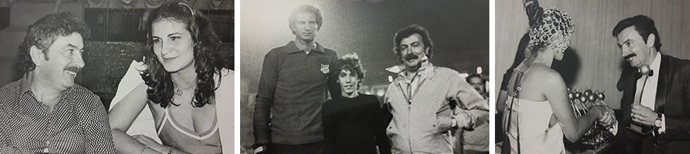 Neldo com a jornalista Teresa Costa e o ex-goleiro Carlos junto com Neldinho (a Ponte Preta era uma paixão)